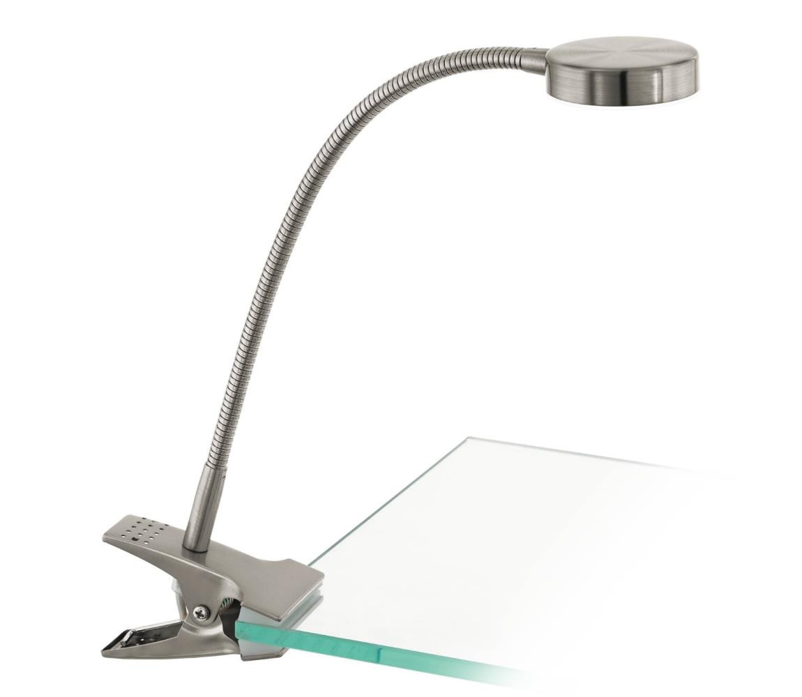 Eglo Eglo 54648 - LED Stolní lampa s klipem LED/4,5W/230V 3000K matný chrom