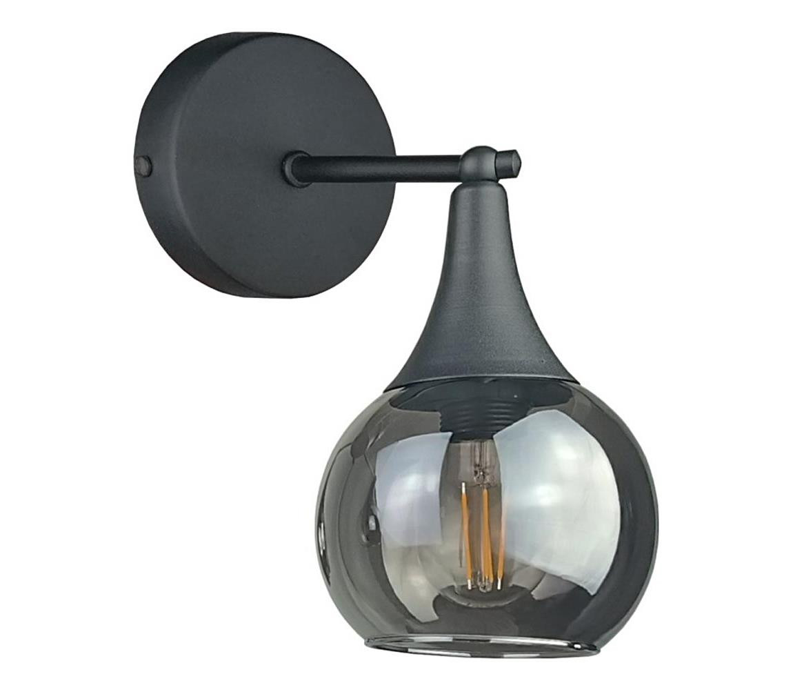 Keter Lighting Nástěnné svítidlo STAR 1xE27/60W/230V černá/kouřová černá