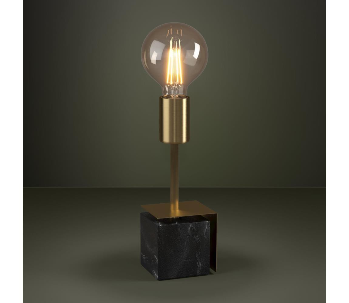 Eglo Eglo 390168 - Stolní lampa CARMITA 1xE27/40W/230V zlatá/černý mramor