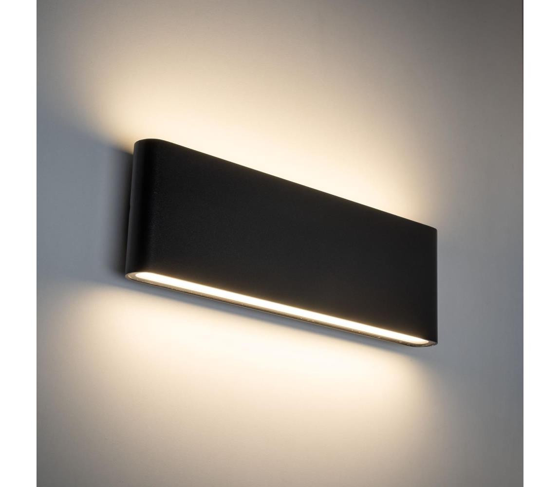 LED Venkovní nástěnné svítidlo ARWENA 2xLED/12W/230V IP54 černá