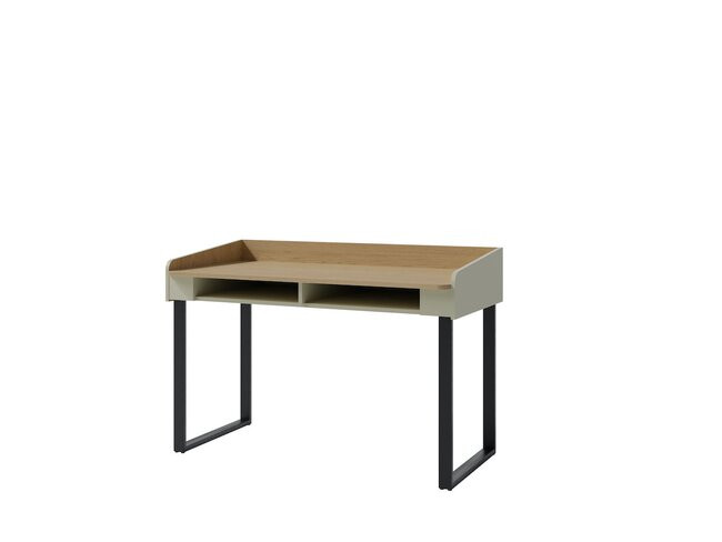 MEBLAR Pc stolek ASTONIA, eukalyptus / dub 125x83x64,5 eukalyptus / dub
