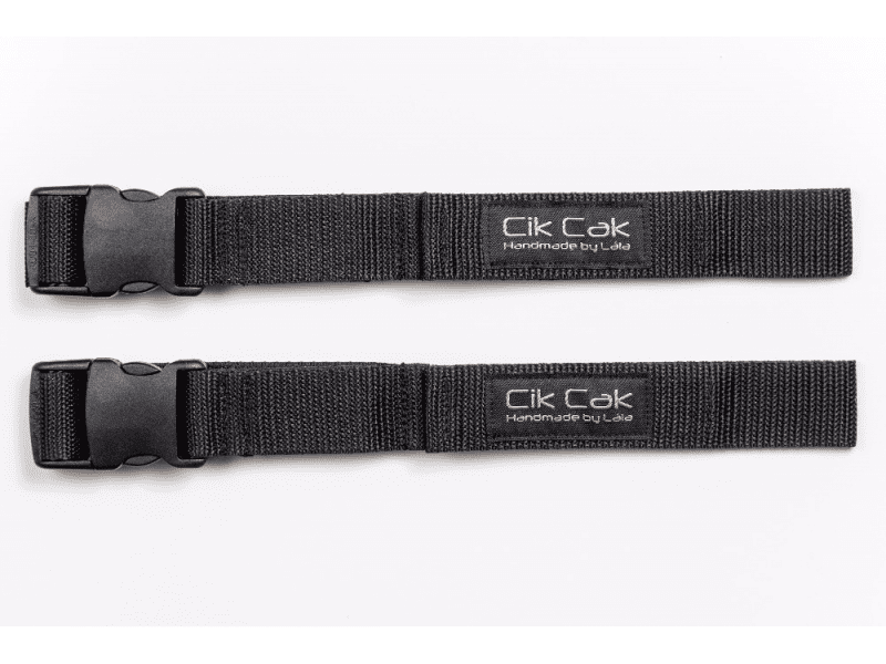 Cik Cak Úchyty na odrážedlo černá se zlatým písmem