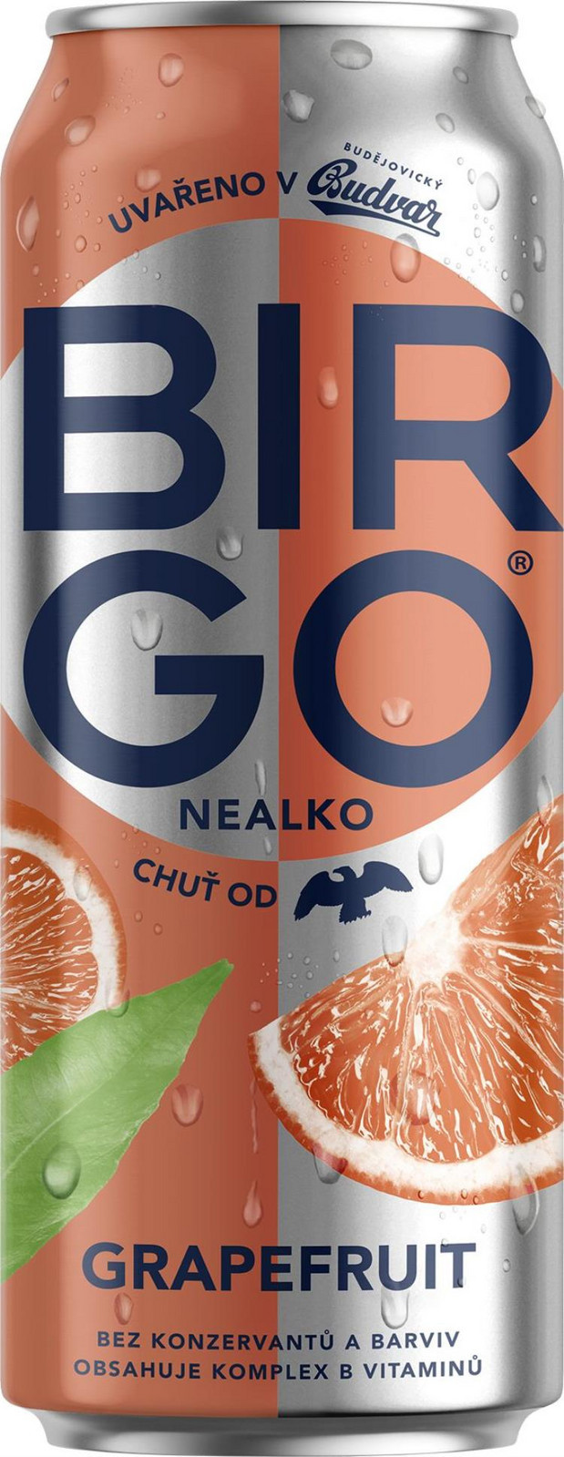 Nealkoholické pivo BIRGO - grapefruit,  24 x 0,5 l