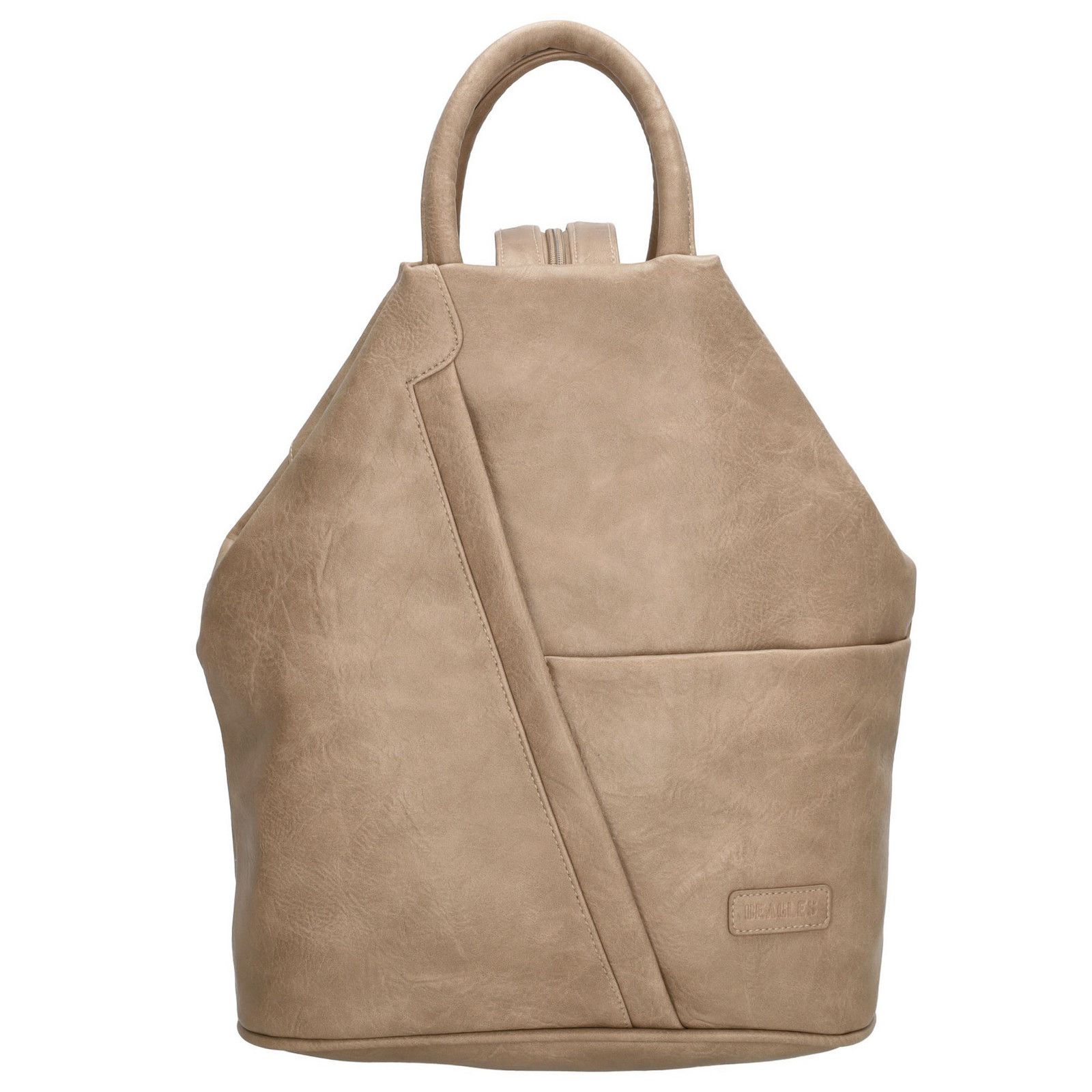 Stylový trojúhelníkový batoh - Murcia - Beagles - 13 L - taupe