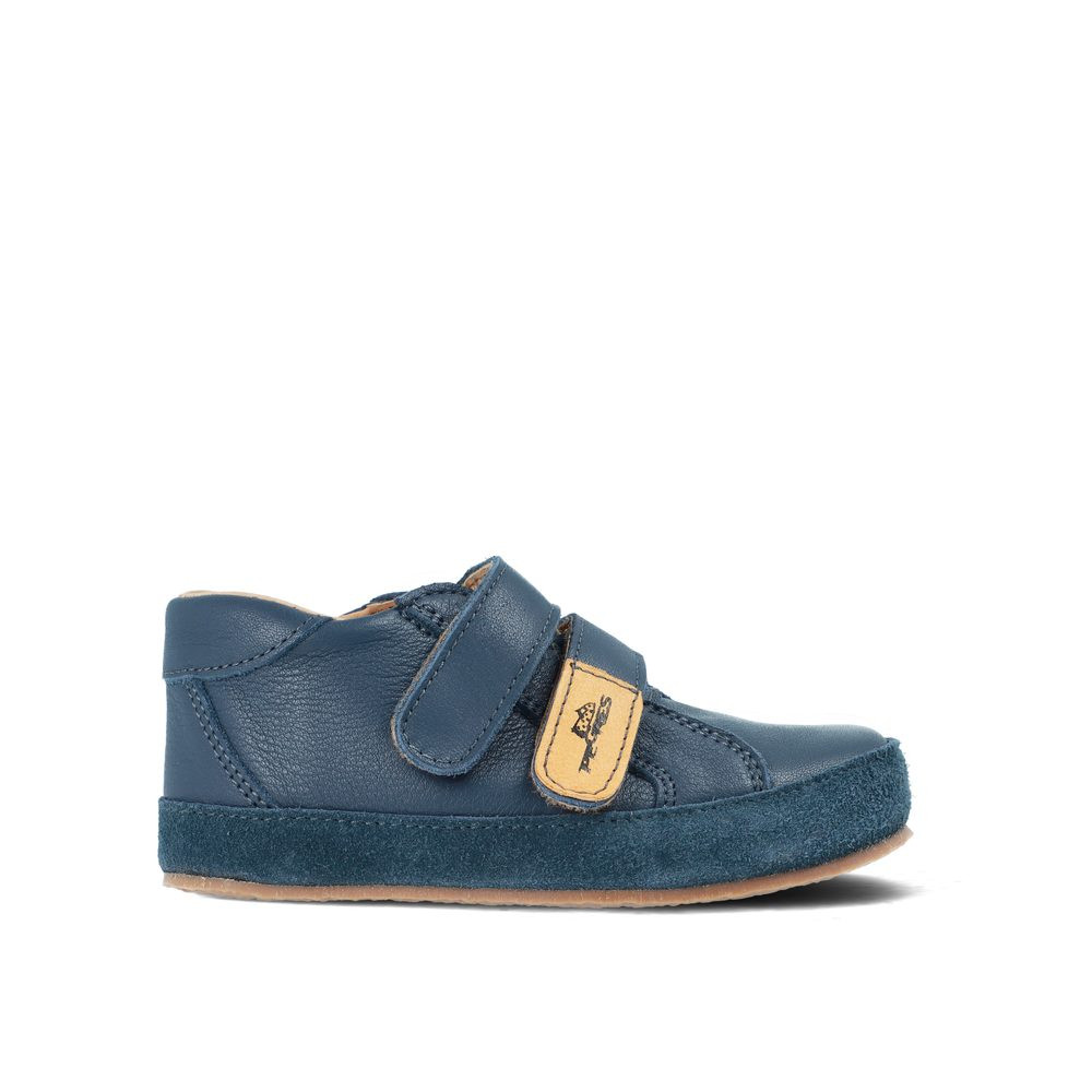 PEGRES BOSÉ TENISKY B1408 Blue Dětské barefoot tenisky