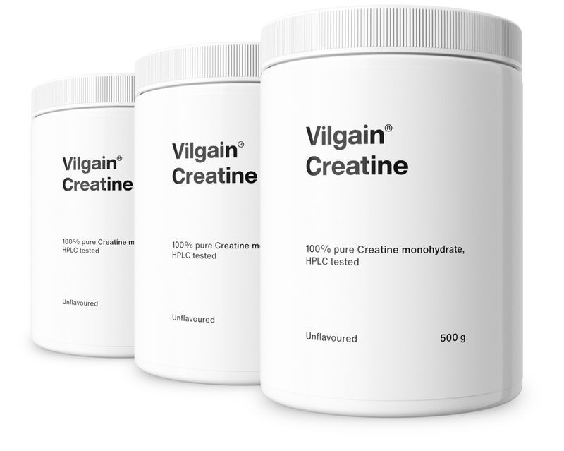 Vilgain Kreatin –  3× bez příchutě 500 g