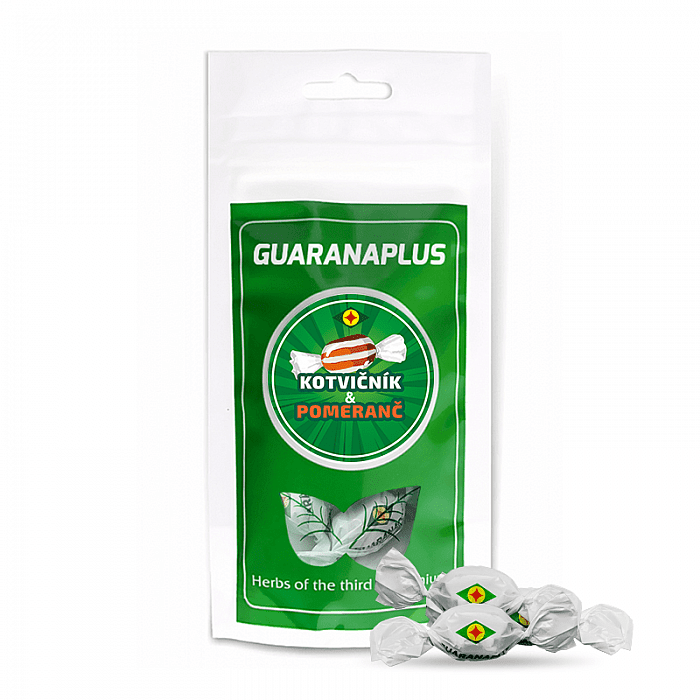 EXOTIC HERBS Guaranaplus Kotvičník Pomeranč bonbony Velikost: 70 g