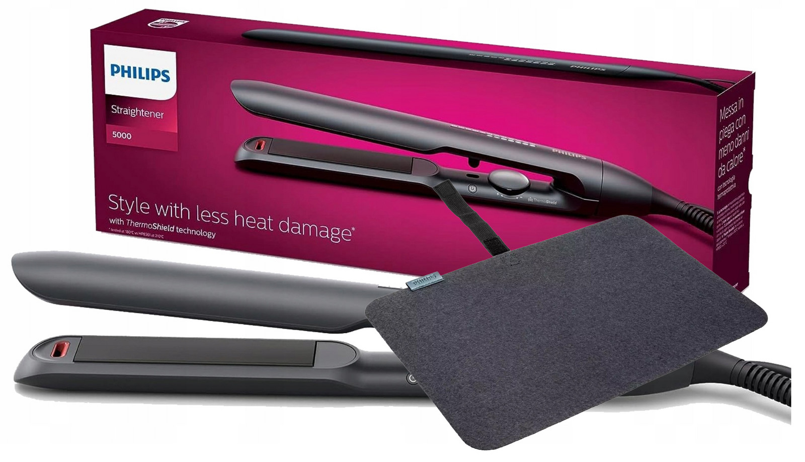 Žehlička Na Vlasy Philips BHS510/00 Thermoshield S Funkcí Ionizace Pouzdro