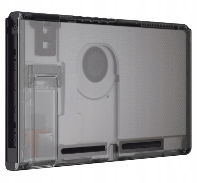 Zadní strana záda krytu +nožičky konzole Nintendo Switch Transp Černá V1V2
