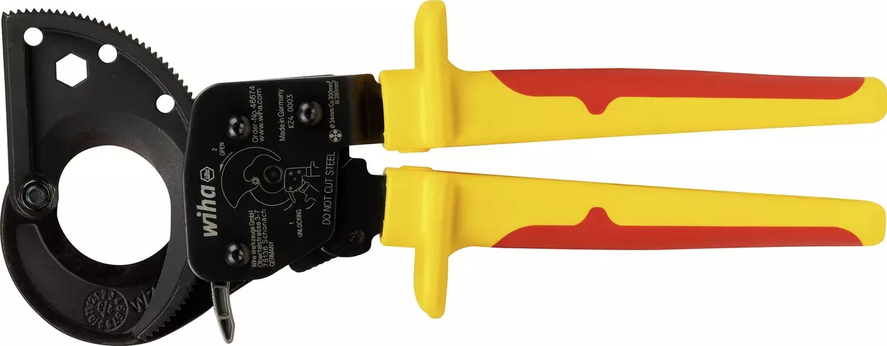 Ráčnové nůžky na kabely Wiha 260 mm (46674) až 300 mm/2