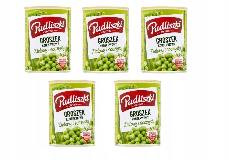 Konzervovaný hrášek Pudliszki 20 x 400 g