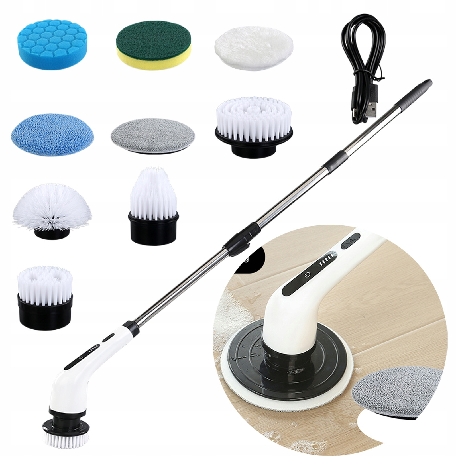 Multifunkční Elektrický Drtič 9V1 S Nastavitelnou Rukojetí A Led Displejem