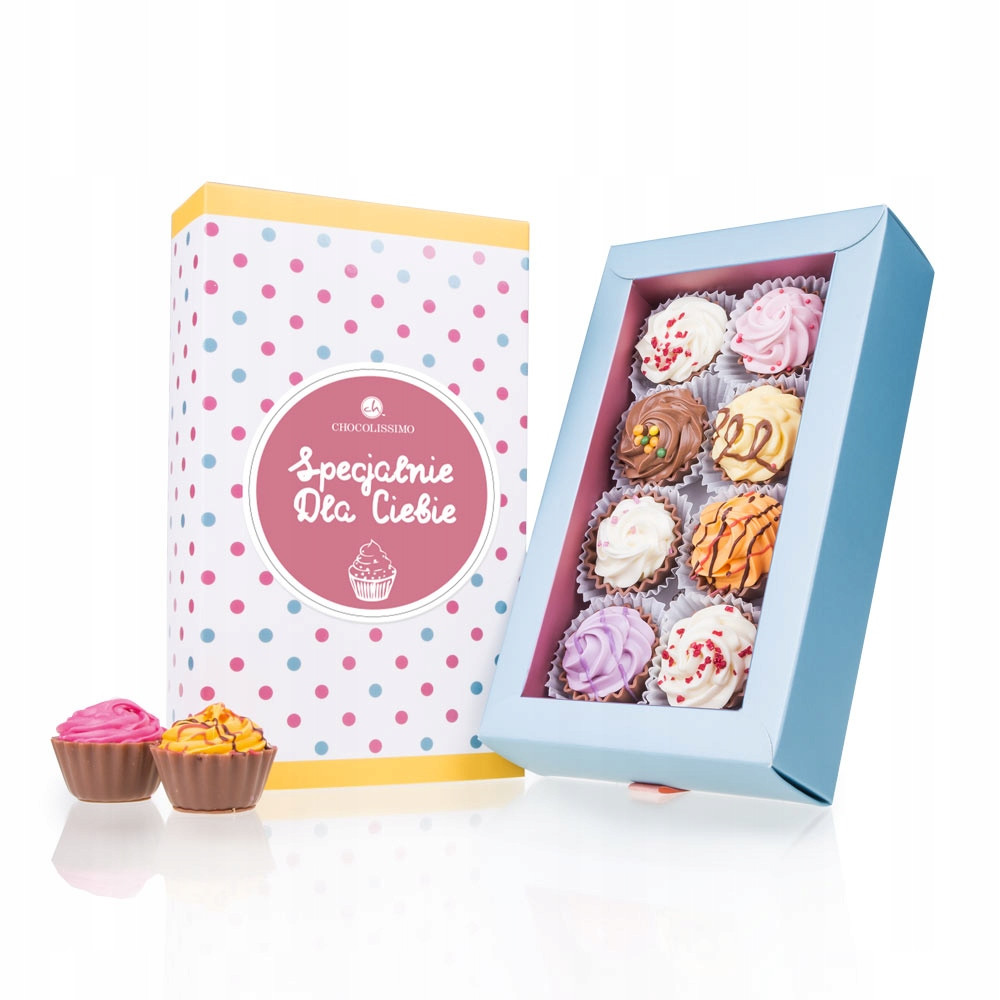 Bonboniéra 6 pralinek CupCake Pro Babičku věnováním „Speciálně pro tebe“