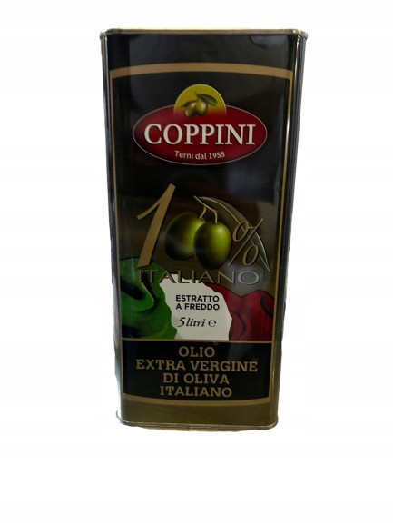 Oliva Extravergine 100% Italská 5000ml extra vergine Coppini 5L