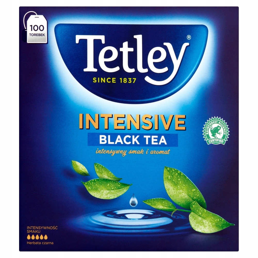 Černý instantní čaj Tetley Intensive Black 100ks
