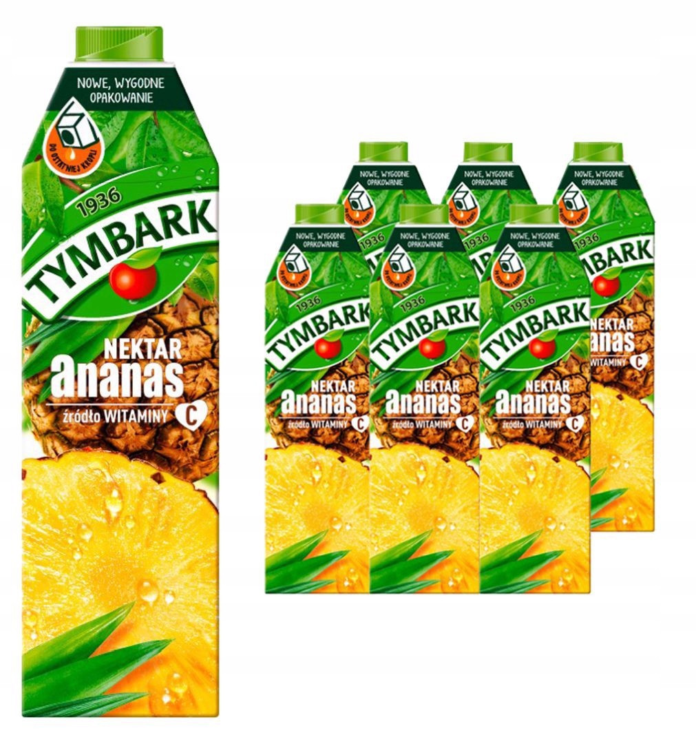 Velký set džusů Tymbark Nektar ananas 1 l x 6 Kusů