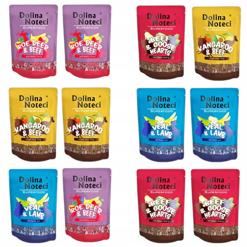 Dolina Noteci Superfood Krmivo mokré pro psa mix chutí 12 x 300 g bez obilovin