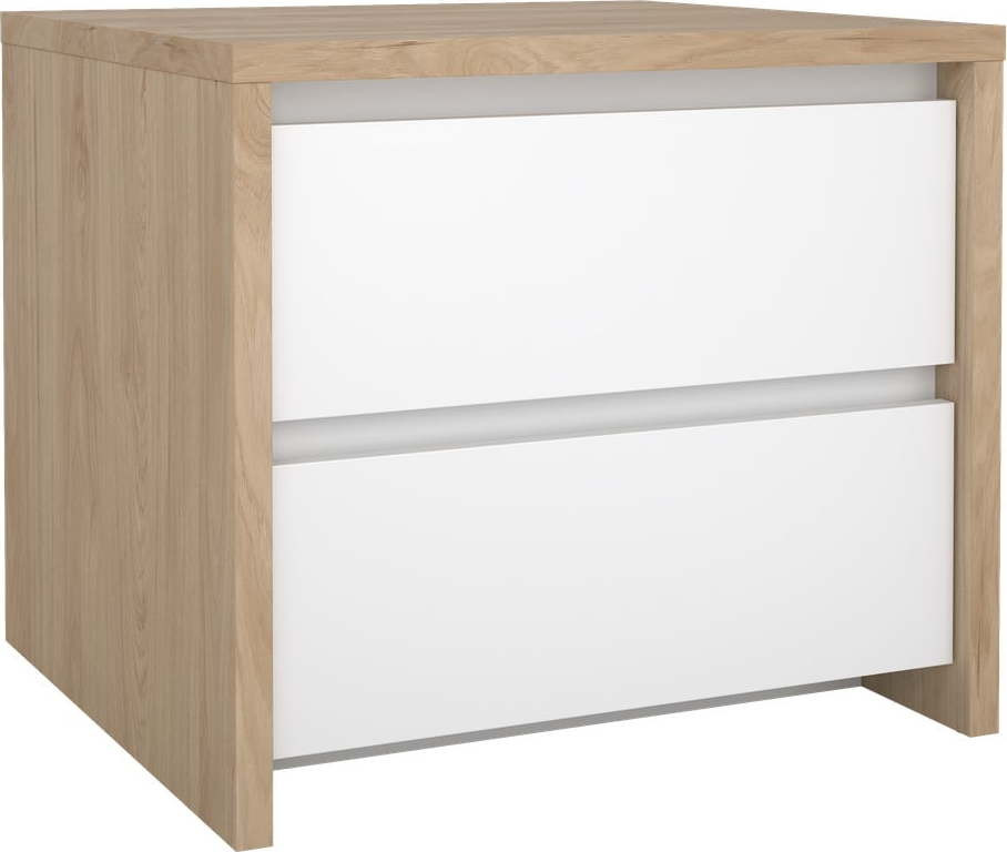 Bílý/v přírodní barvě noční stolek Next – Tvilum