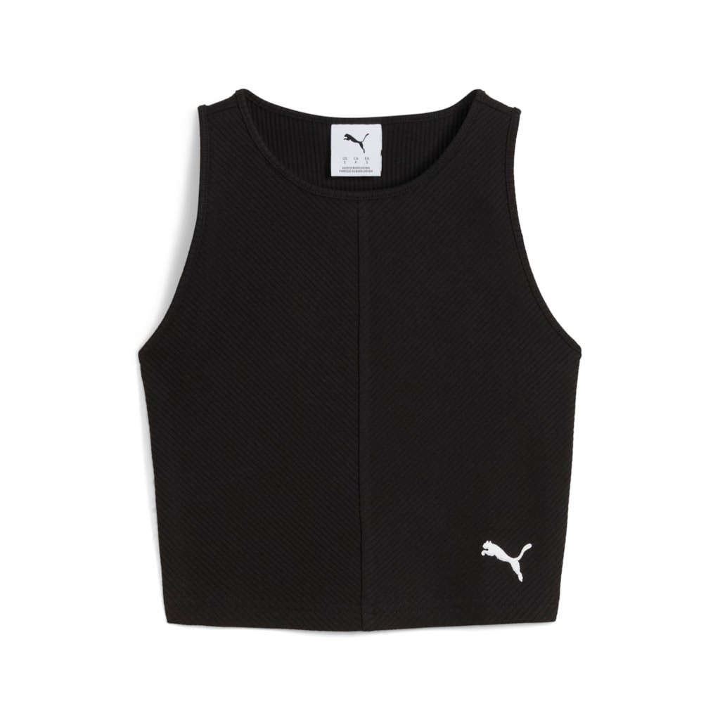Puma WARDROBE ESS RIBBED CROP TOP Dámské tílko L 629765-01