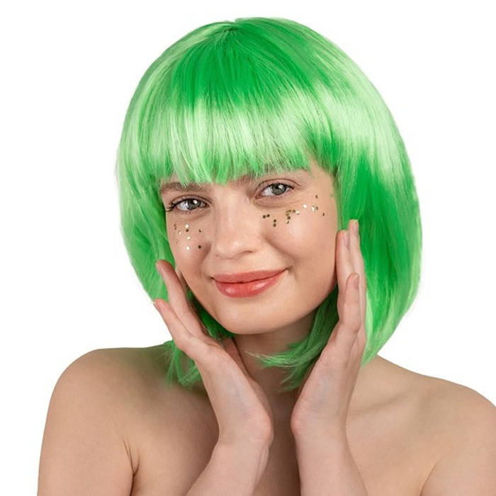 Paruka neonově zelená Cleopatra