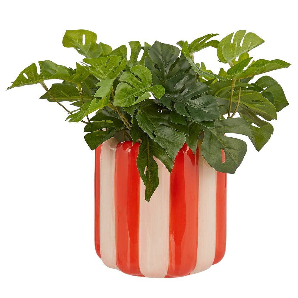 CIRCUS Květináč 15 cm - červená/růžová