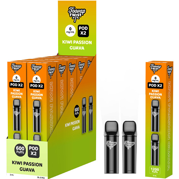 Pod Toovap Kiwi Passion Guava 0mg/ml