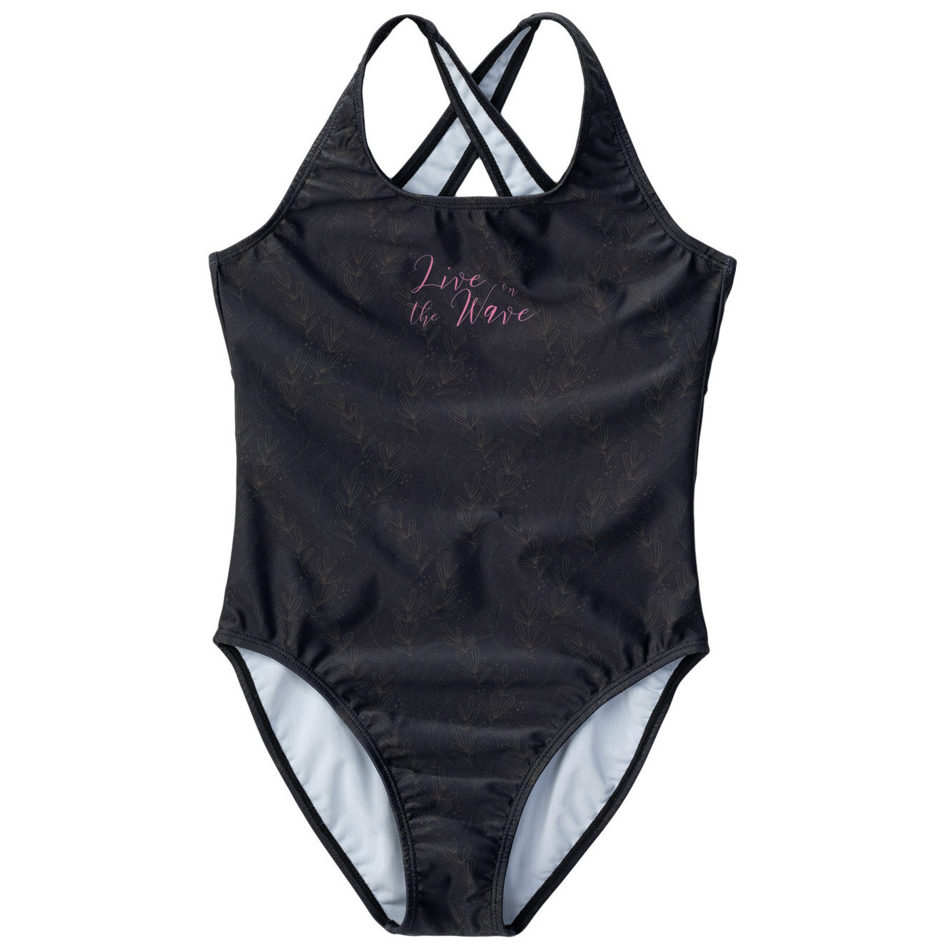 Dětské plavky Aquawave Salava Jr Dětská velikost: 146 / Barva: černá/šedá