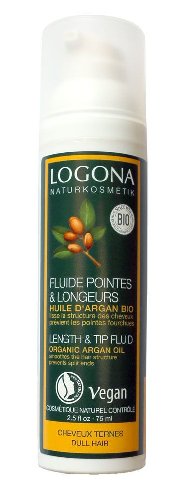 Vlasový fluid na konečky BIO arganový olej Logona 75ml