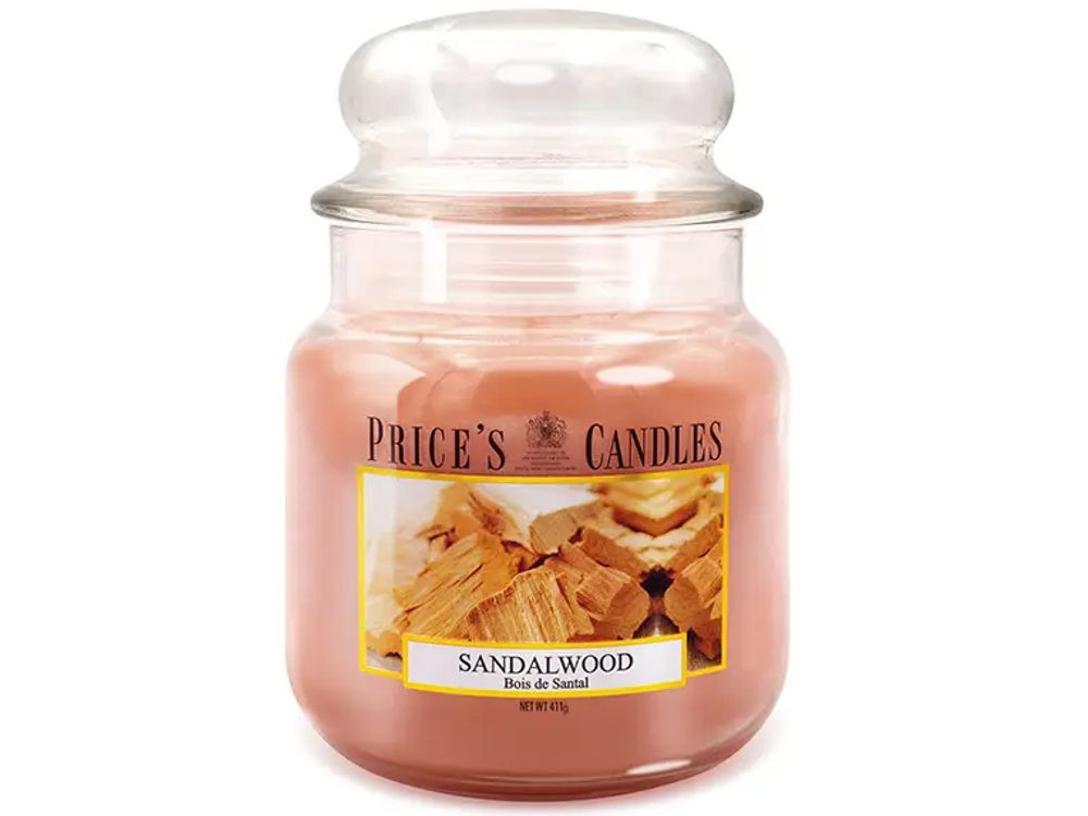 Price’s PRICE'S MIDI svíčka ve skle Santalové dřevo - hoření 90h