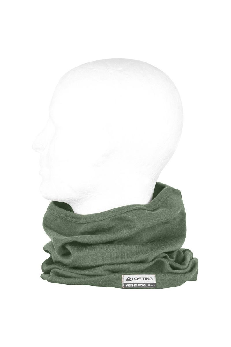 Lasting merino nákrčník BUL 6666 zelená Velikost: UNI 8995067848509