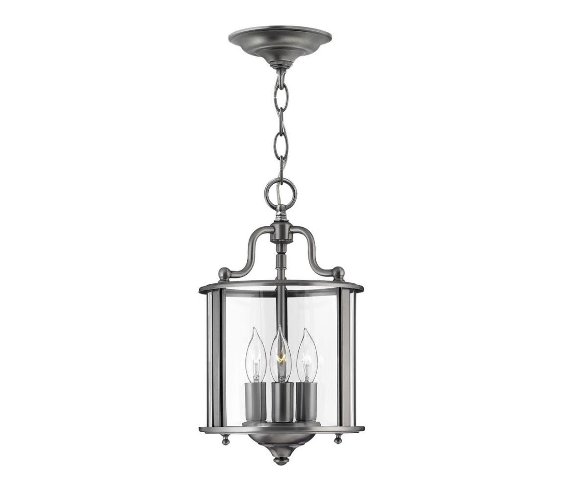 Elstead Elstead HK-GENTRY-P-S-PW - Lustr na řetězu GENTRY 3xE14/60W/230V