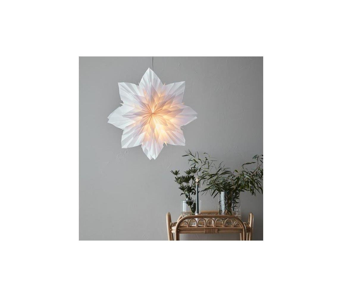 Markslöjd Markslöjd 705834 - Vánoční dekorace NEELA 1xE14/25W/230V pr. 56 cm bílá