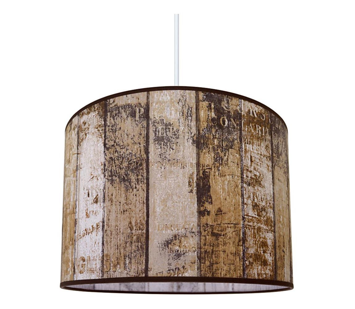 Lustr na lanku WOOD 1xE27/60W/230V