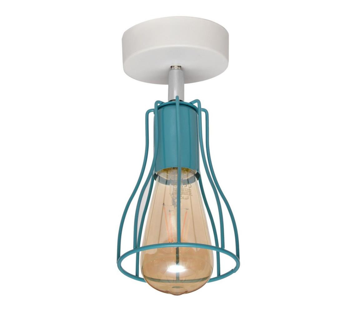 Přisazený lustr TUBE II 1xE27/15W/230V tyrkysová