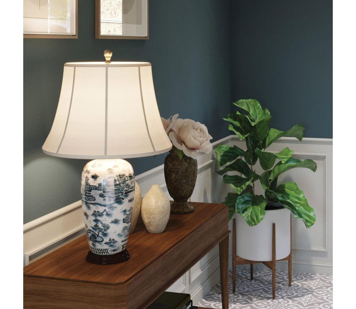 Elstead Elstead BLUE-TRAD-WP-TL - Stolní lampa BLUE TRADITIONAL 1xE27/60W/230V