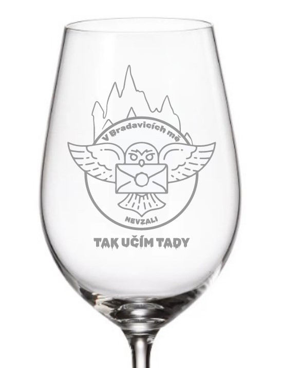 Dekorant Sklenička pro učitele BRADAVICE