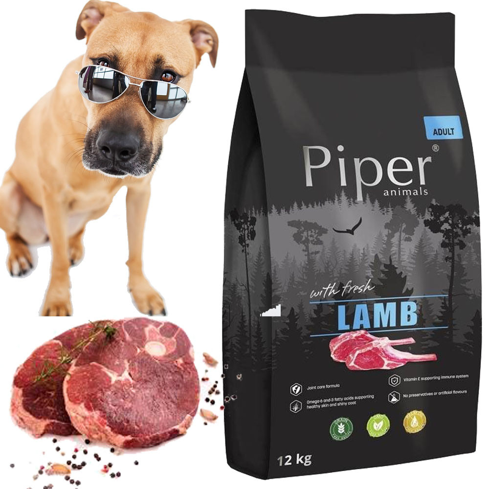 Piper Fresh Lamb 12kg Čerstvé Jehněčí Suché Krmivo Pro Psy Bez Obilovin