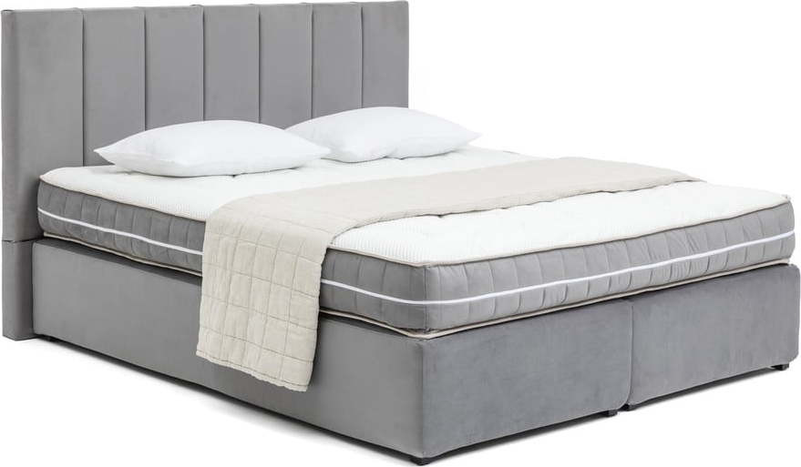 Šedá boxspring postel 180x200 cm Olia Bold Line – Bonami Selection