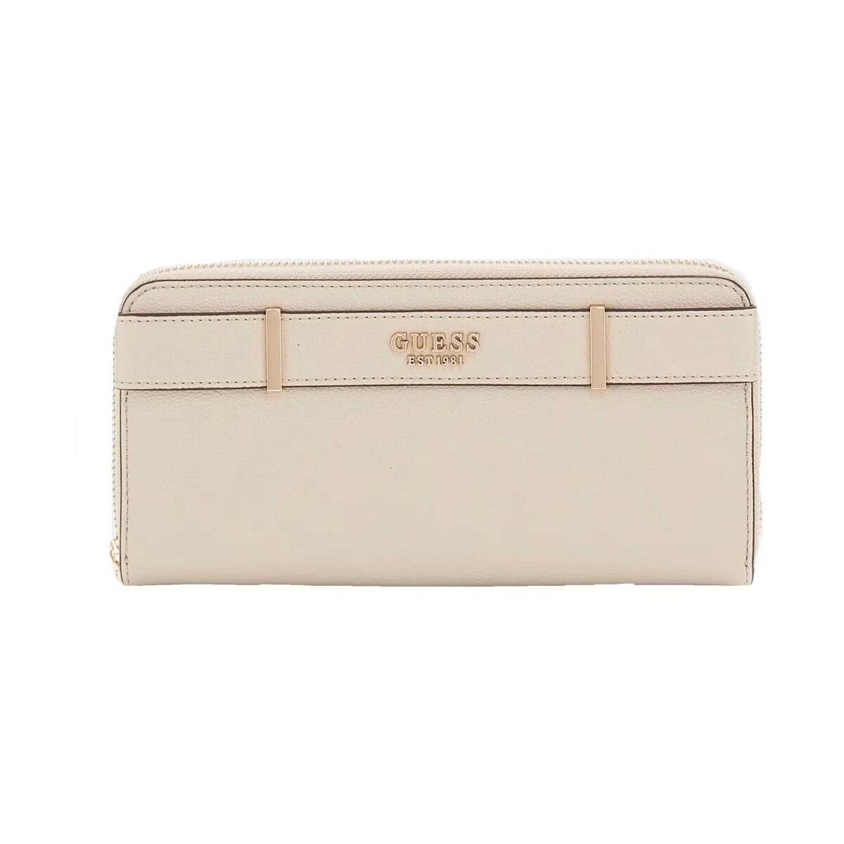 Guess  ANADELA SLG LARGE ZIP  Béžová