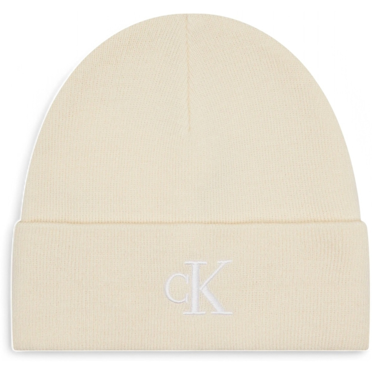 Calvin Klein Jeans  MONOGRAM EMBRO BEANIE K60K612319  Bílá