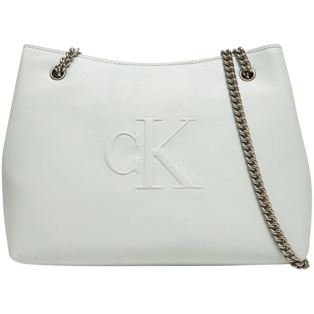 Calvin Klein Jeans  SCULPTED CHAIN SHOULDER LV04K3163G  Šedá