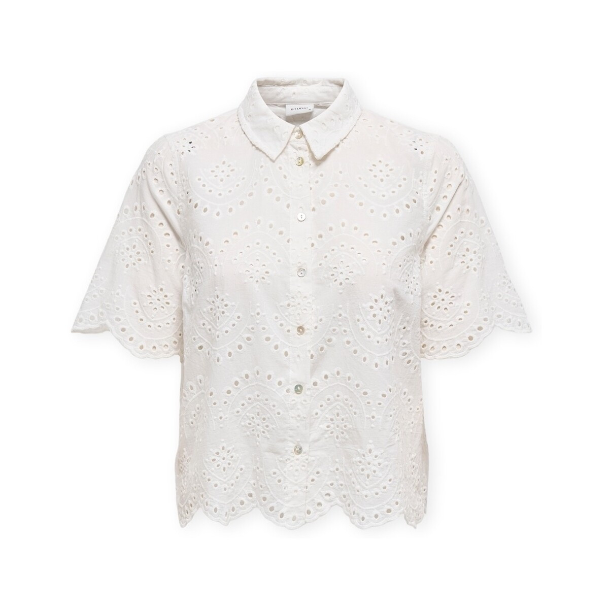 Only  Valais Shirt - Cloud Dancer  Bílá
