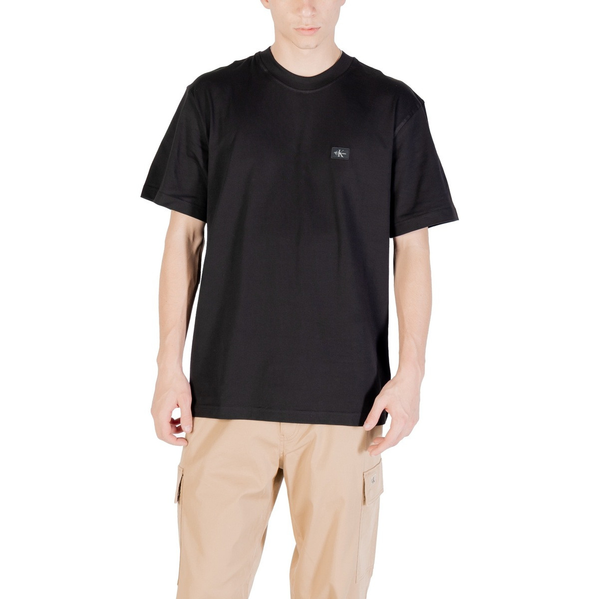 Calvin Klein Jeans  WOVEN LABEL RELAXED J30J326857  Černá