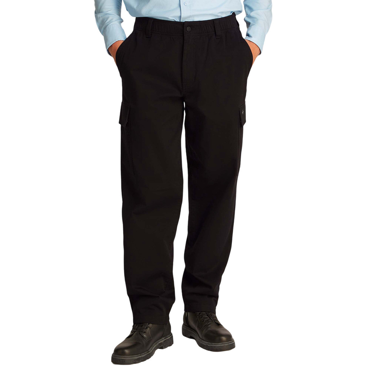 Calvin Klein Jeans  REGULAR STRAIGHT CAR J30J327615  Černá