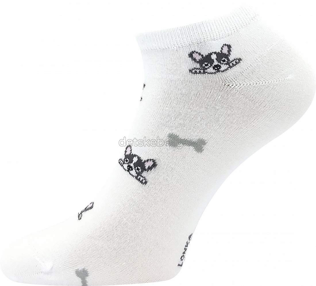 Ponožky Lonka Bibiana pejsci bílá Velikost: 35-38