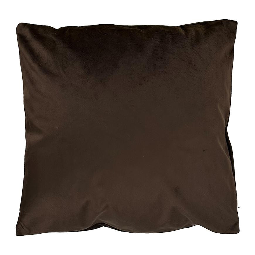 Povlak na polštář Plain Velvet 40x40cm hnědý
