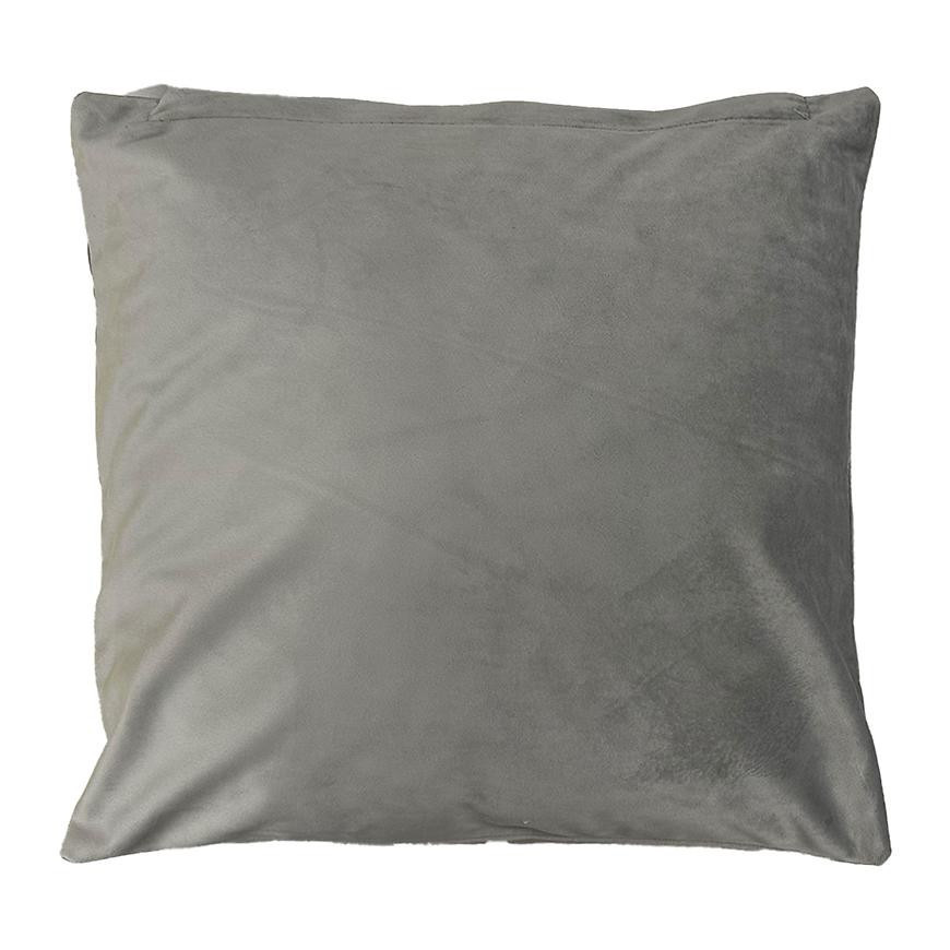 Povlak na polštář Plain Velvet 40x40cm světle šedý