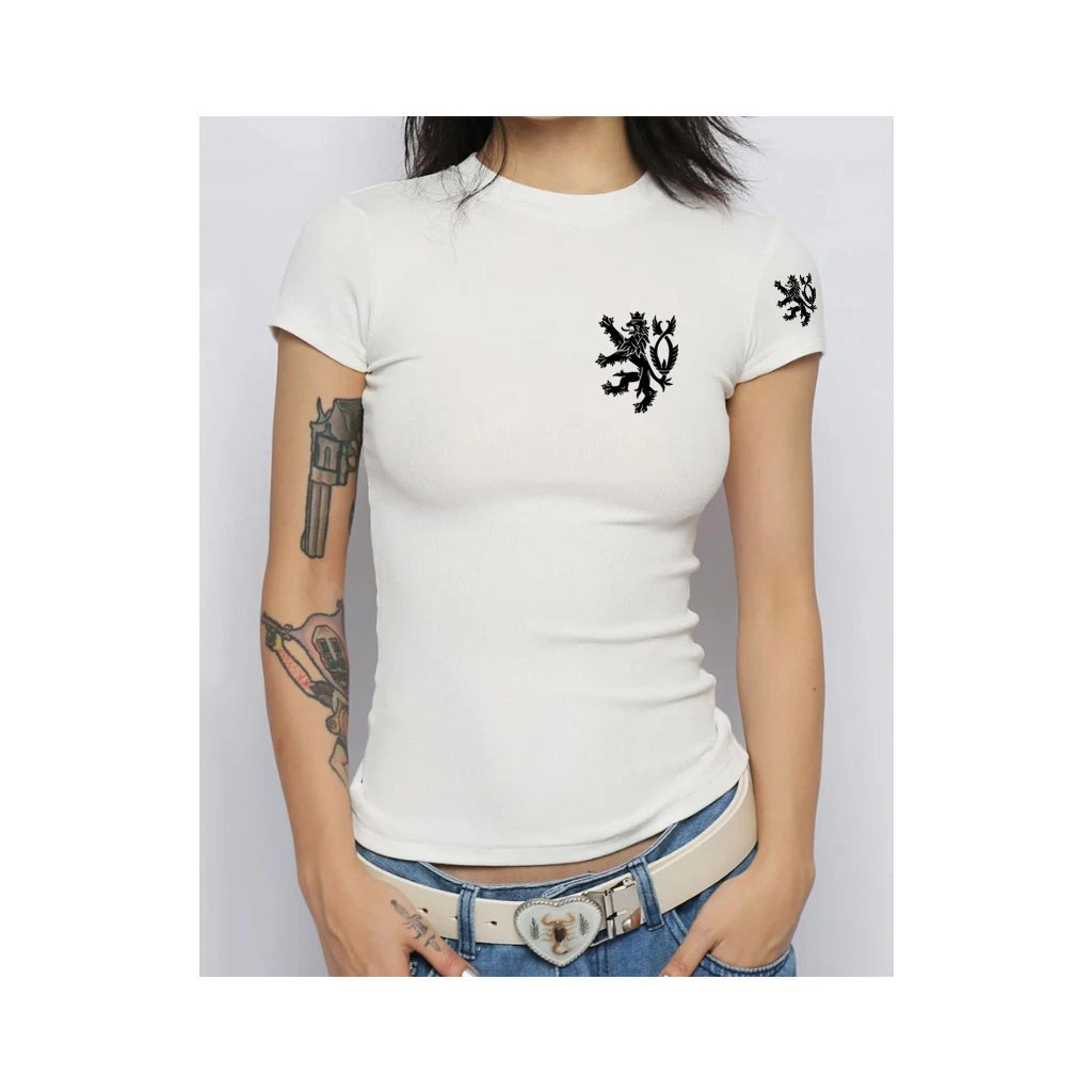 Triko dámské Striker Český lev dvoukombinace - bílé, M