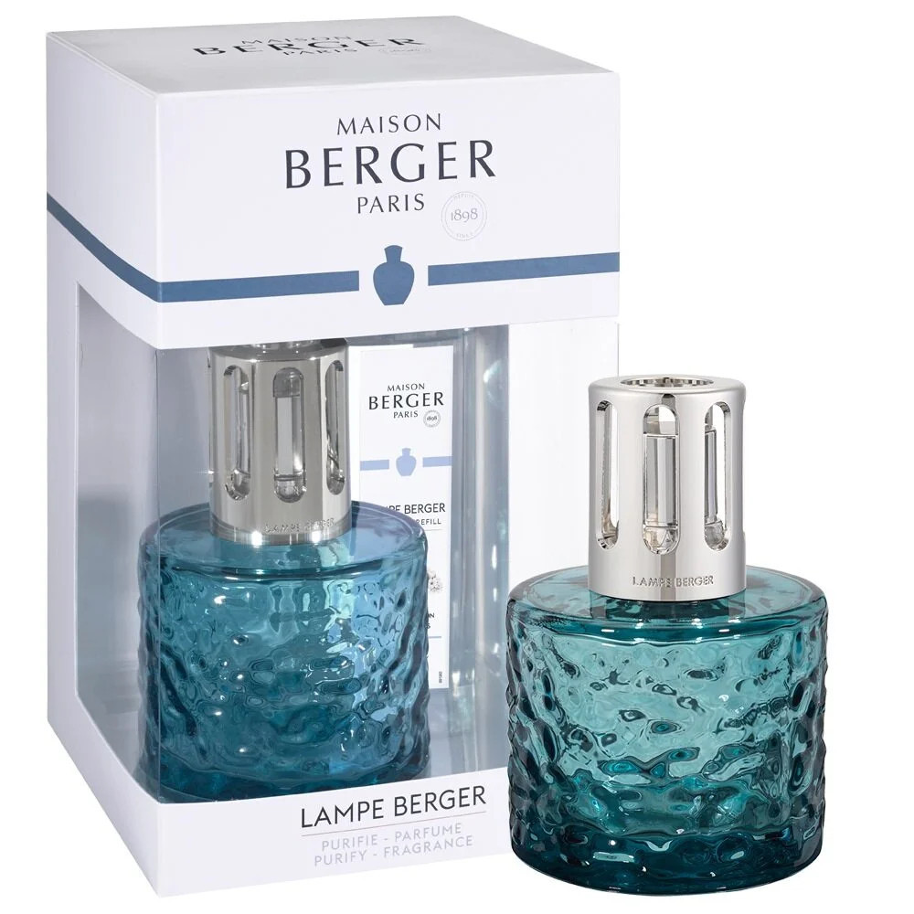Maison Berger Paris Dárková sada katalytická lampa Mirage Blue + náplň Blue Seduction 250 ml