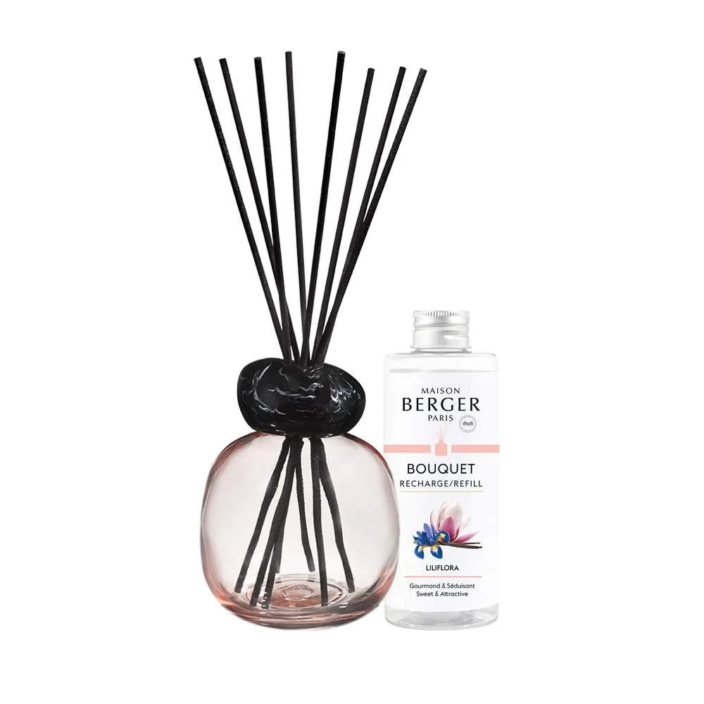Maison Berger Paris Dárková sada aroma difuzér Mineral Pink + náplň Liliflora 180 ml